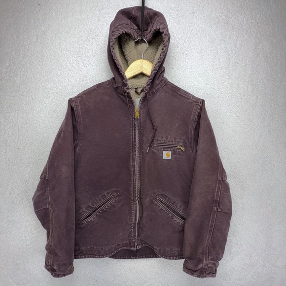 Carhartt Jackets & Blazers - Carhartt Sierra Jacket Sherpa Lined Womens Small WJ141 DWN Deep Wine Purple